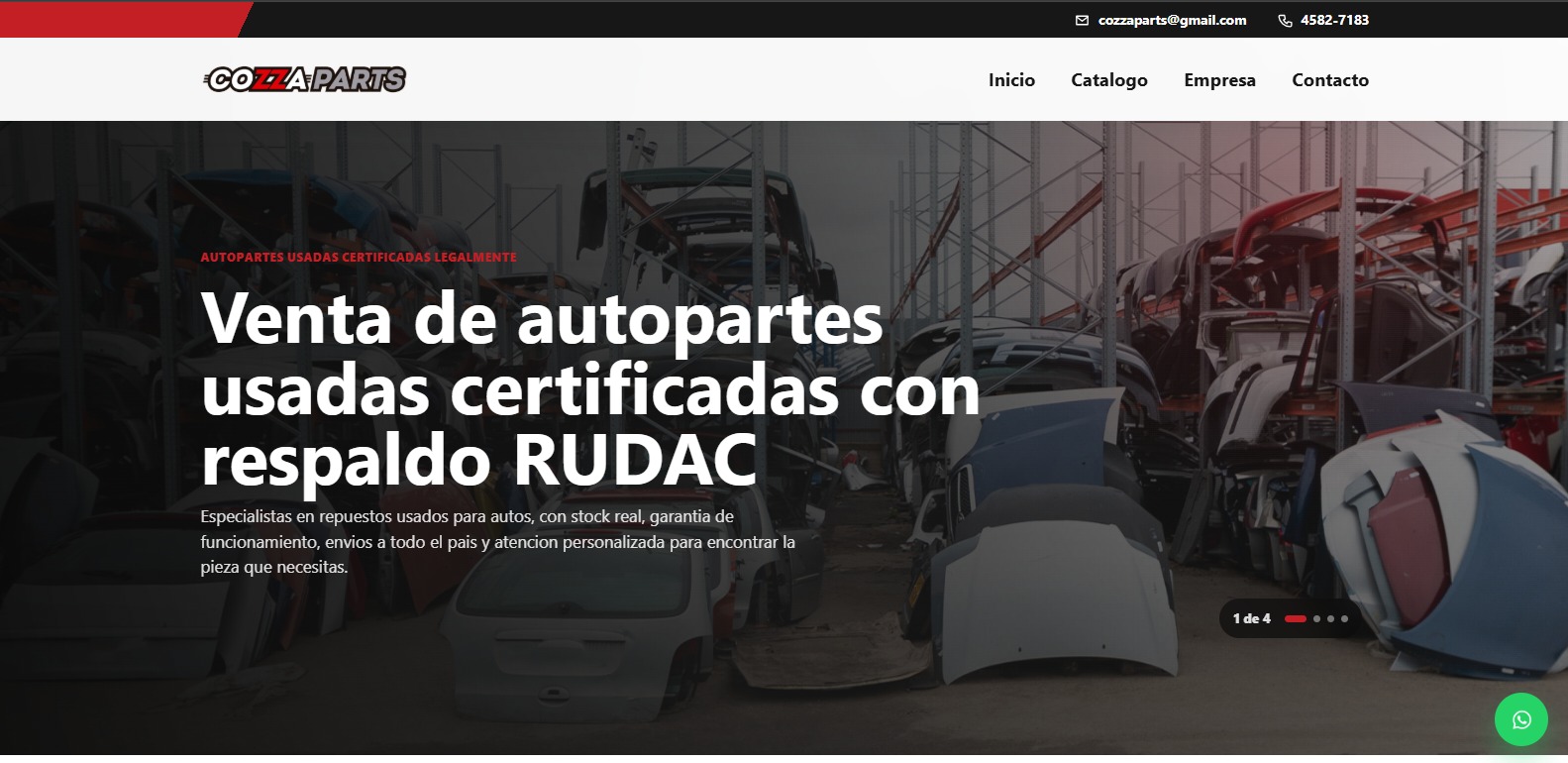 Cozza Parts: inicio de la versión 3.0