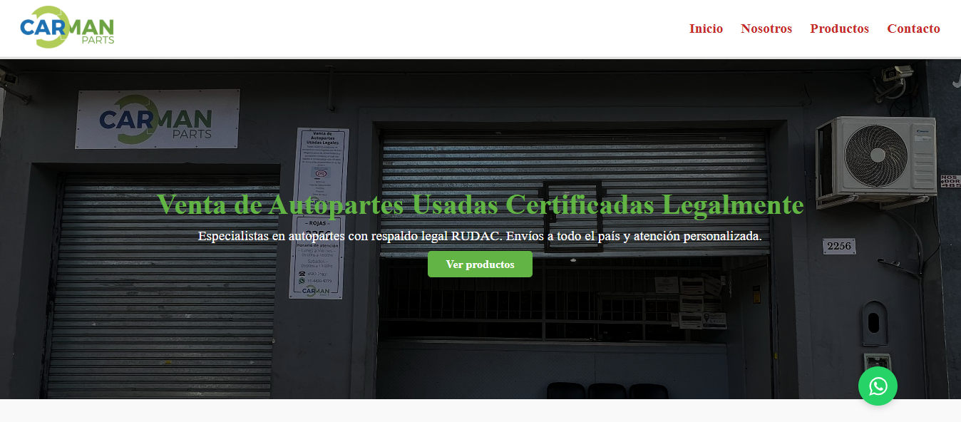 Carman Parts: caso multi-marca con catalogo e integracion a Mercado Libre